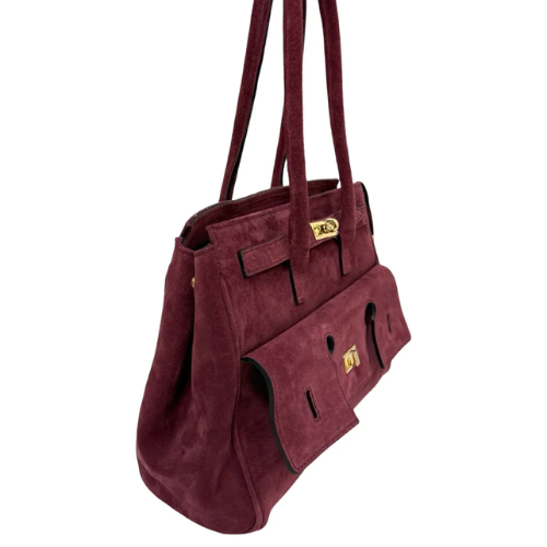 Lorena Suede Borsetta Brown