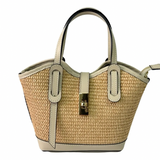 Tara Straw Borsetta Brown