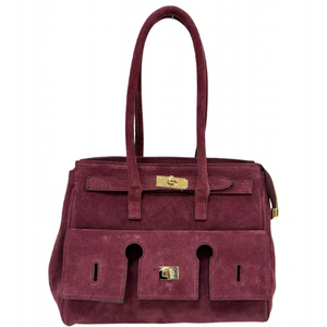 Lorena Suede Borsetta Cherry