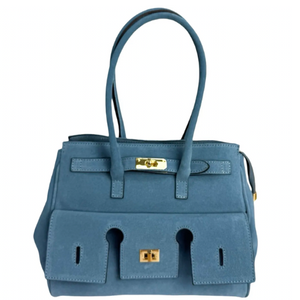 Lorena Suede Borsetta Blue