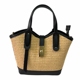 Tara Straw Borsetta Brown