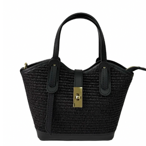 Tara Straw  Borsetta All Black